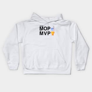 The Office From MOP to MVP Black Kids Hoodie